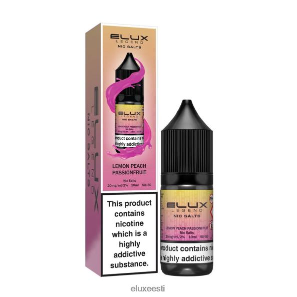 Elux Legend nikkelsool 10 ml sidrun virsik passionfruit PXHBLF67 - Elux Vape Review