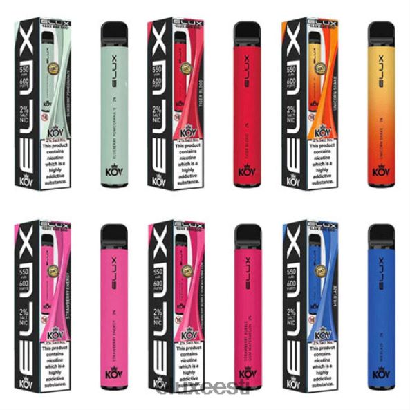Elux Bar pärand seeria ühekordne vape mustikas kirss jõhvikas PXHBLF104 - Elux Vape Flavours
