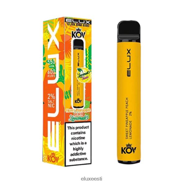 Elux Bar limonaadi seeria ühekordne vape ananassi virsiku limonaad magus PXHBLF75 - Elux Vape Price