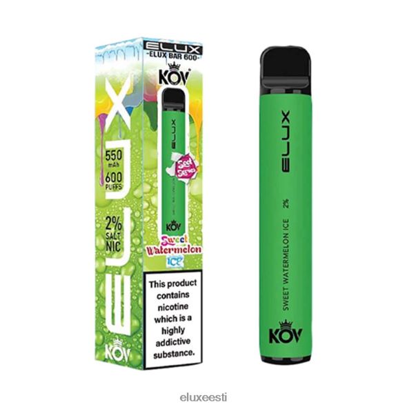 Elux Bar magus seeria ühekordne vape magus arbuusijää PXHBLF108 - Elux Review Eesti