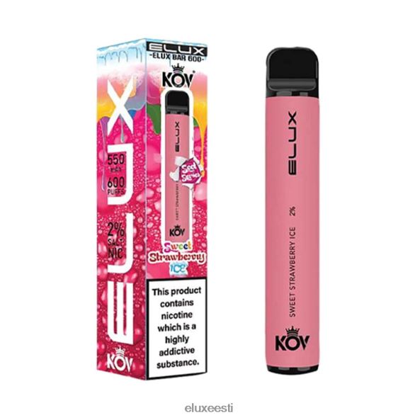 Elux Bar magus seeria ühekordne vape magus maasikajää PXHBLF107 - Elux Vape Review