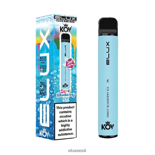 Elux Bar magus seeria ühekordne vape magus mustikajää PXHBLF106 - Elux Vape Near Me