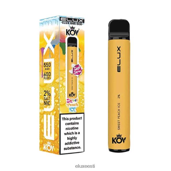 Elux Bar magus seeria ühekordne vape magus virsikujää PXHBLF105 - Elux Vape Price