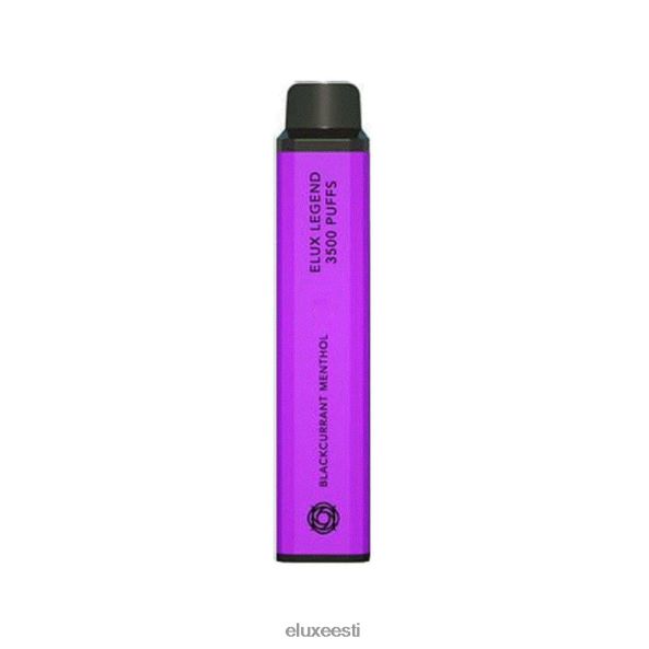 Elux Legend 3500 pihustust ühekordselt kasutatav vape mustsõstra mentool PXHBLF73 - Elux Vape Eesti
